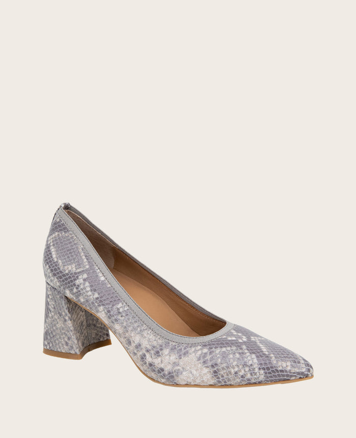 GENTLE SOULS - Dionne Snakeskin Leather Heel