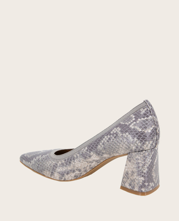 GENTLE SOULS - Dionne Snakeskin Leather Heel
