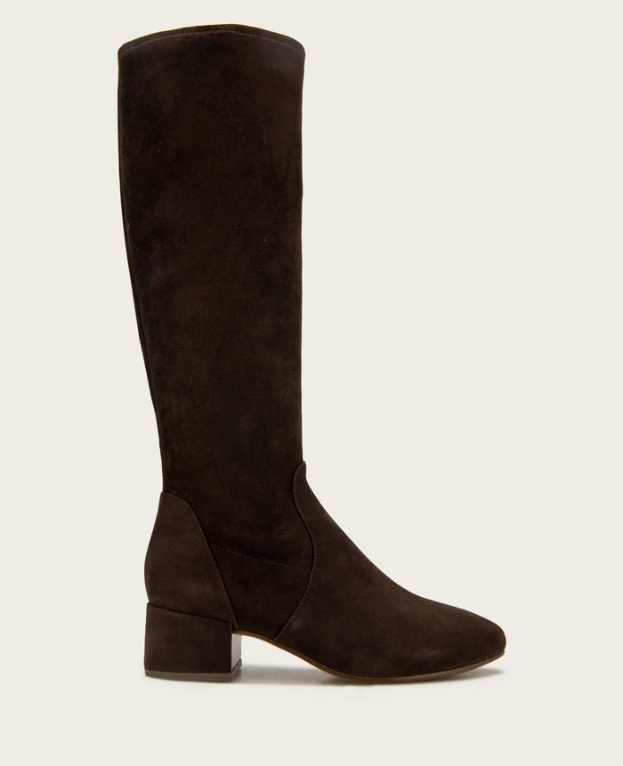 GENTLE SOULS - Ella Suede Stretch Boot with Wide Calf