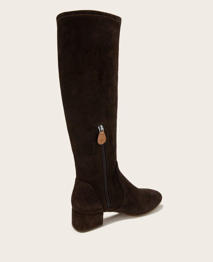 GENTLE SOULS - Ella Suede Stretch Boot with Wide Calf
