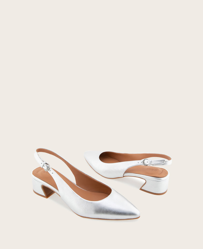 GENTLE SOULS - Georgia Metallic Slingback Heel