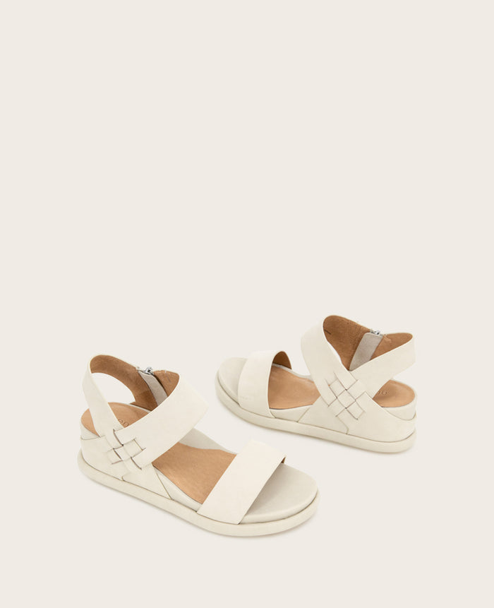 GENTLE SOULS - Jolisa Leather Woven Detail Wedge