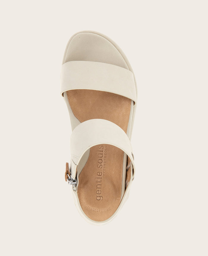 GENTLE SOULS - Jolisa Leather Woven Detail Wedge