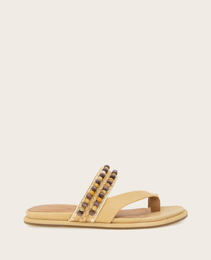GENTLE SOULS - Lentini Leather Beaded Sandal