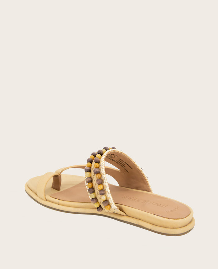 GENTLE SOULS - Lentini Leather Beaded Sandal