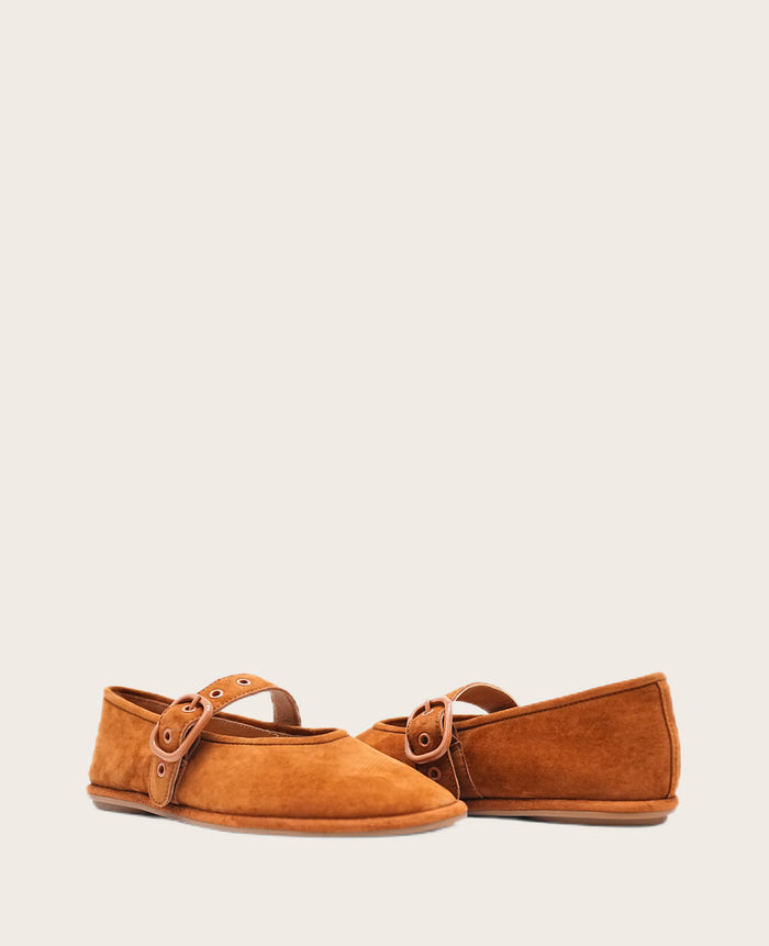 GENTLE SOULS - Lunar Suede Mary Jane Flat