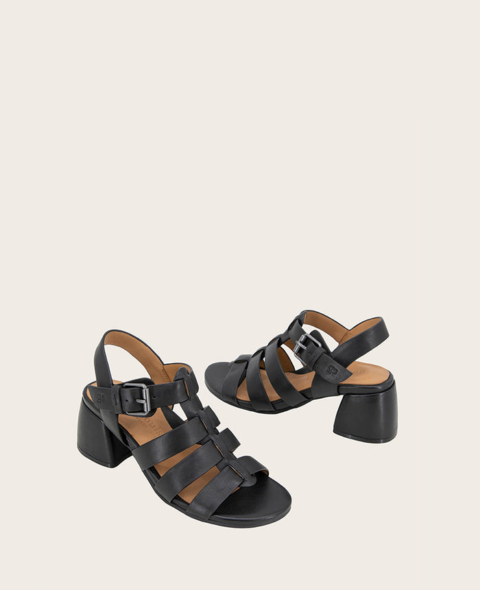 GENTLE SOULS - Margarite Leather Heel Sandal