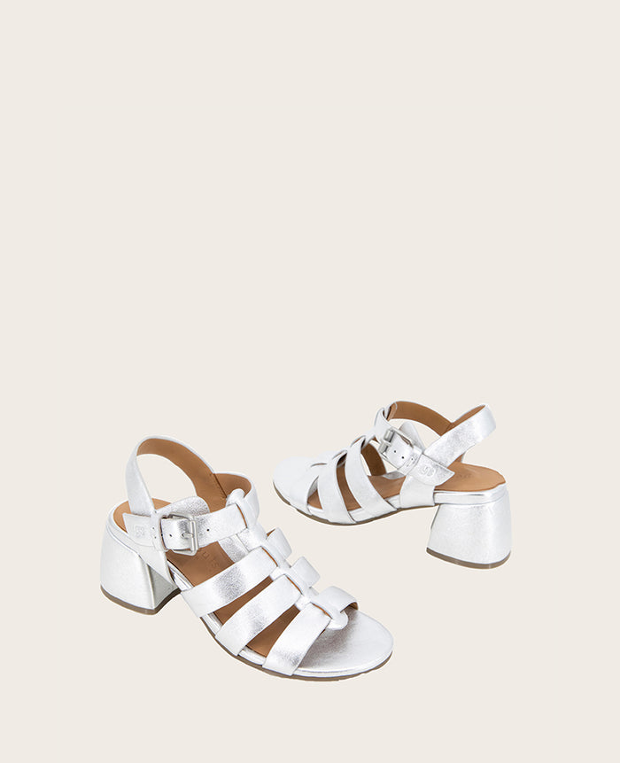 GENTLE SOULS - Margarite Leather Heel Sandal