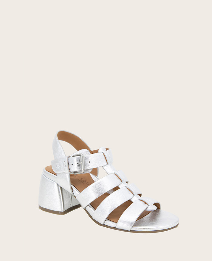 GENTLE SOULS - Margarite Leather Heel Sandal