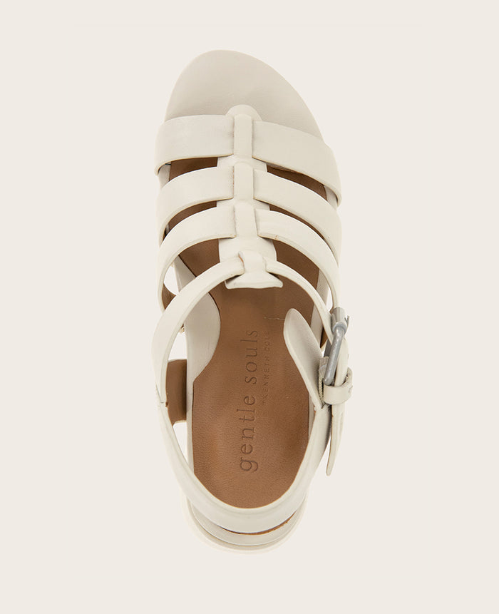 GENTLE SOULS - Margarite Leather Heel Sandal