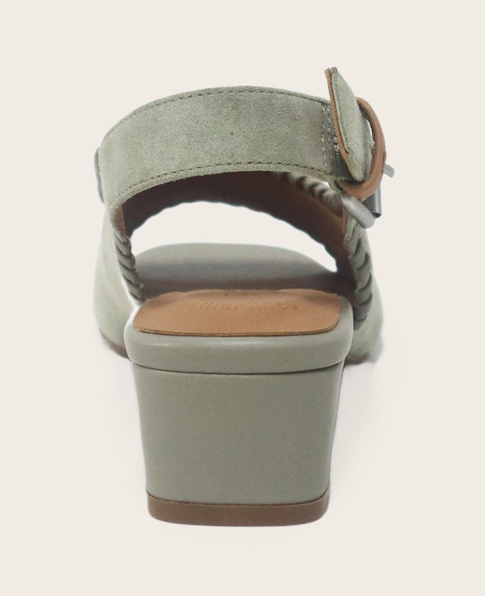 GENTLE SOULS - Samarra Suede Braided Detail Slingback Heel