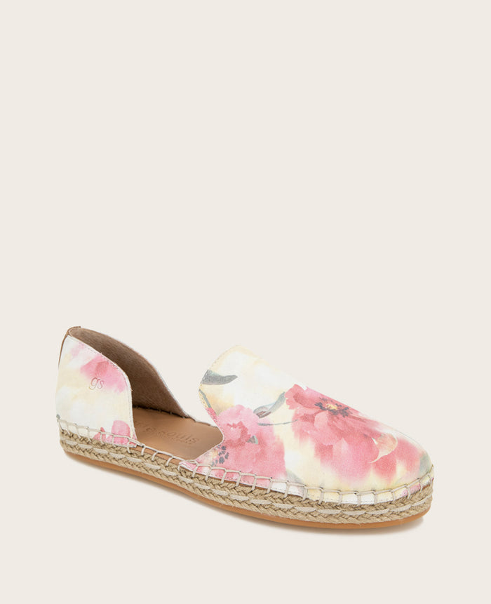 GENTLE SOULS - Seville Suede Floral Espadrille
