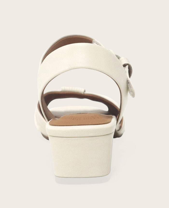 GENTLE SOULS - Sorae Leather Open Toe Heeled Sandal
