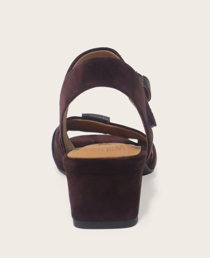 GENTLE SOULS - Sorae Suede Open Toe Heeled Sandal