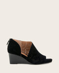 GENTLE SOULS - Talerie Suede Perforated Wedge Sandal