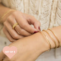 Golden Moment Bracelet Set