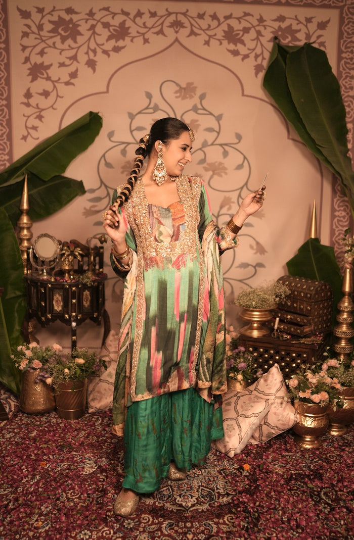 Green kurta online shopping