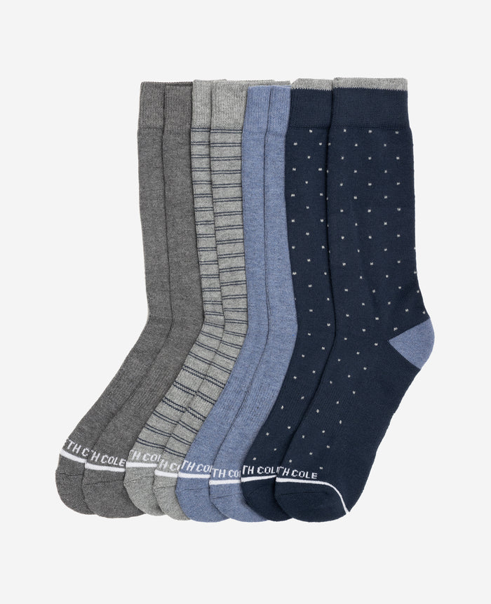 Half Cushion Dress Crew Socks 4-Pack