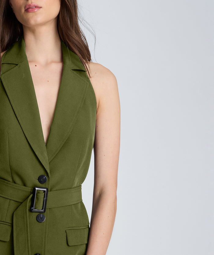 Halter Neck Suit Dress