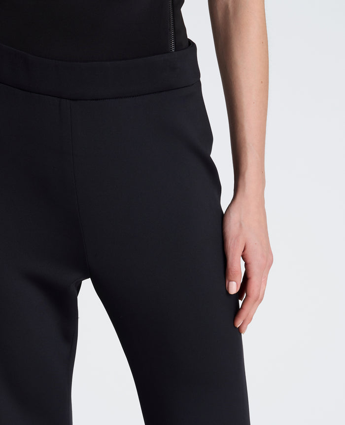 High Rise Pull On Flare Zip Back Pant