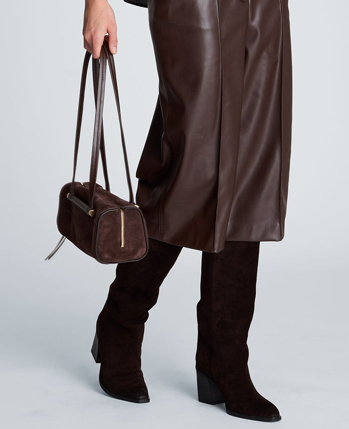Highline East West Suede Shoulder Bag