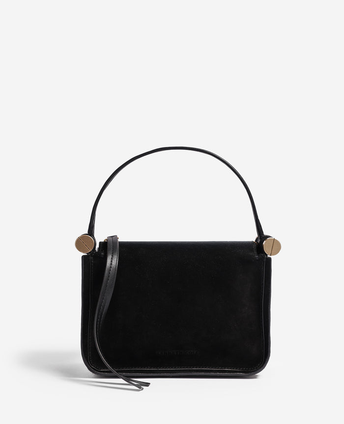 Highline Small Suede Top Handle Bag