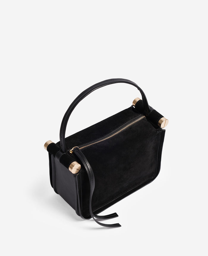 Highline Small Suede Top Handle Bag