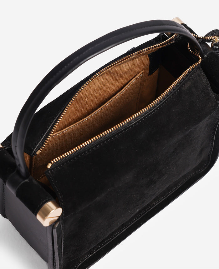 Highline Small Suede Top Handle Bag
