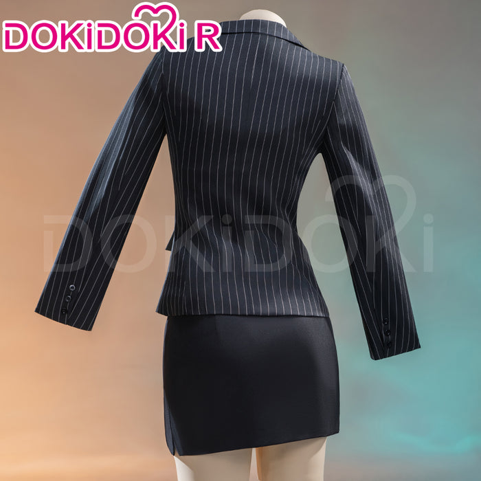 【In Stock】DokiDoki-R Game Cosplay Costume Black Sexy Dress Sharp Lesson