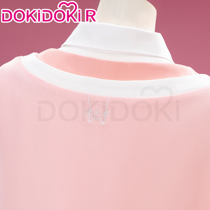 【In Stock】DokiDoki-R Game Cosplay Costume Daily Casual Wear Female Cute White Kitty