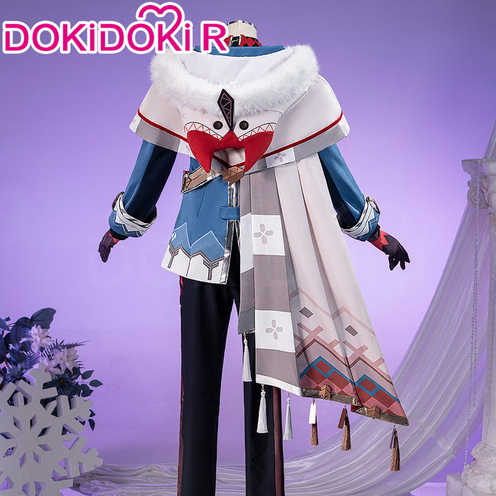 【In Stock】【Size S-2XL】DokiDoki-R Game Genshin Impact Cosplay Alyosha Costume Male Snezhnaya Sudden Snow