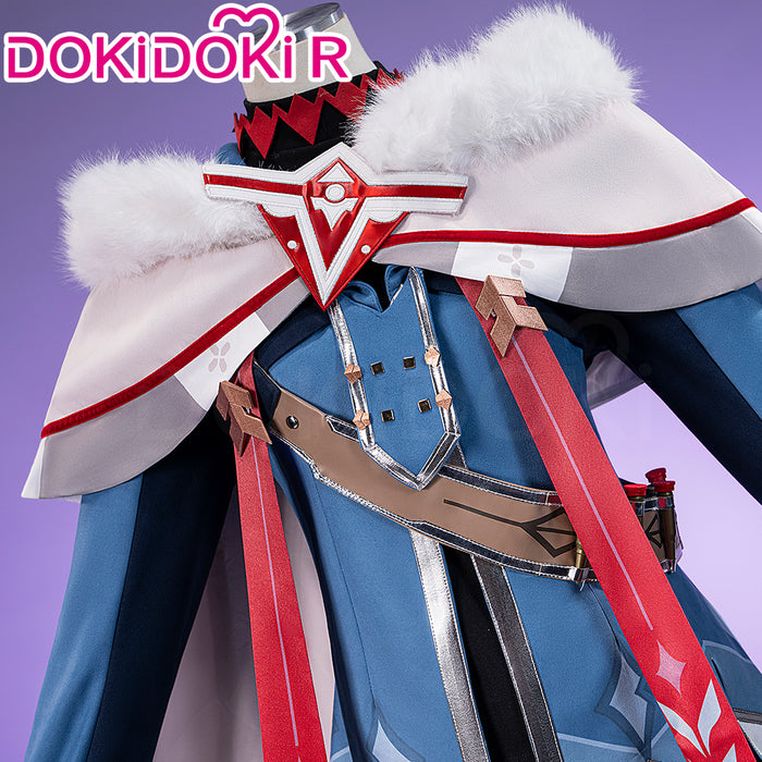【In Stock】【Size S-2XL】DokiDoki-R Game Genshin Impact Cosplay Alyosha Costume Male Snezhnaya Sudden Snow