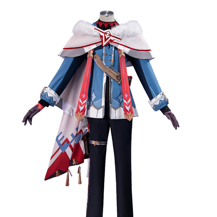 【In Stock】【Size S-2XL】DokiDoki-R Game Genshin Impact Cosplay Alyosha Costume Male Snezhnaya Sudden Snow