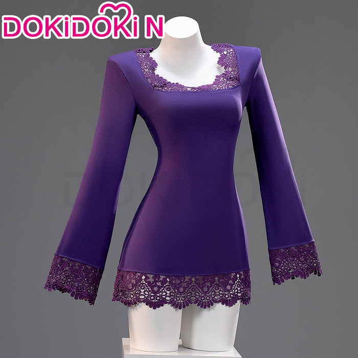 【In Stock】【Size XS-3XL】DokiDoki-N Anime Cosplay  Women Costume Purple Dress Suit