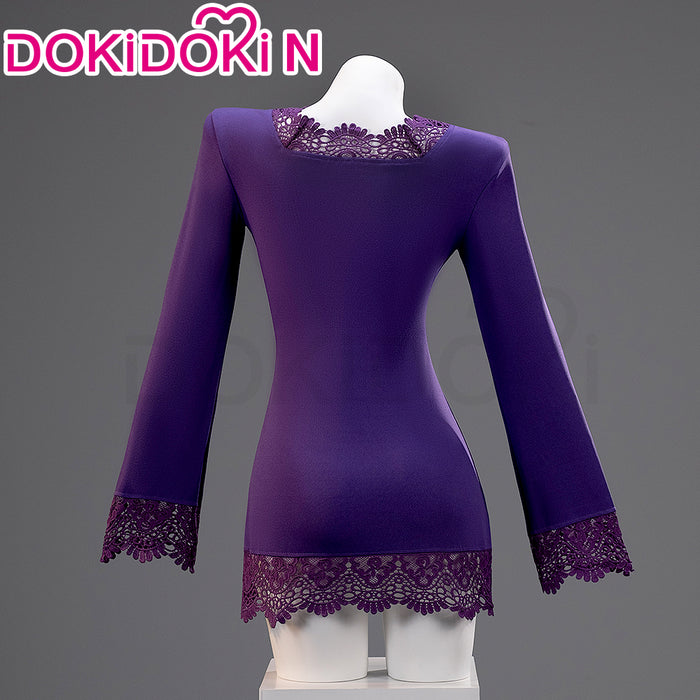 【In Stock】【Size XS-3XL】DokiDoki-N Anime Cosplay  Women Costume Purple Dress Suit