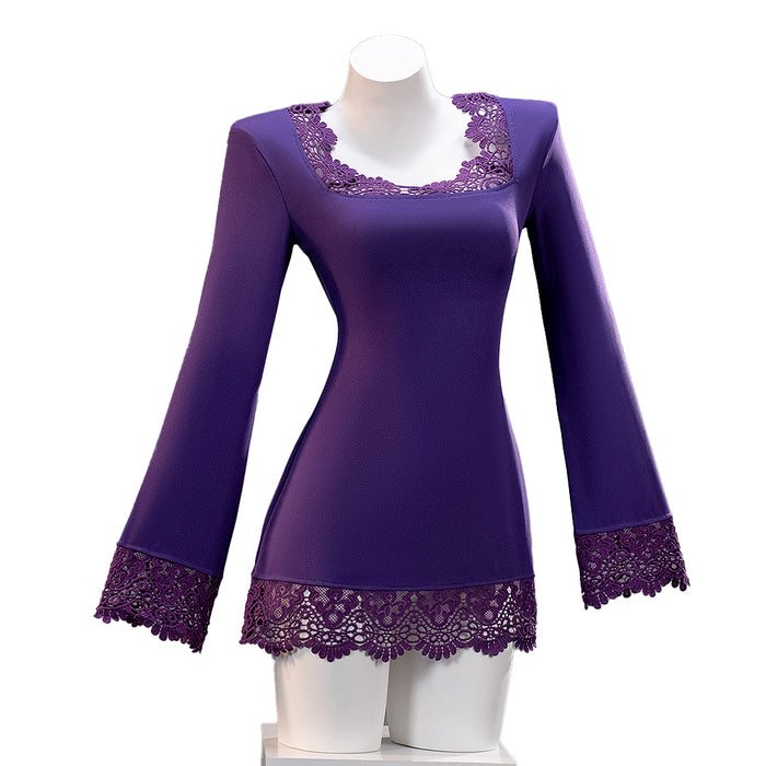 【In Stock】【Size XS-3XL】DokiDoki-N Anime Cosplay  Women Costume Purple Dress Suit