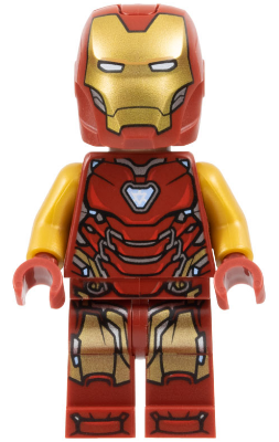 Iron Man - Mark 85 Armor, Large Helmet Visor, Thin Red Markings on Torso