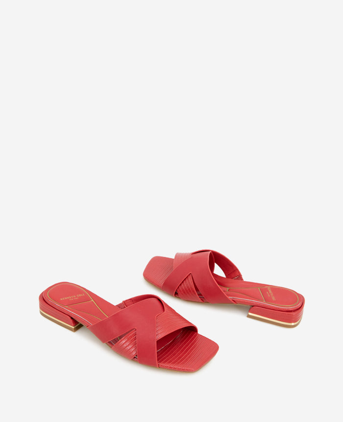 Issa Embossed Lizard Sandal