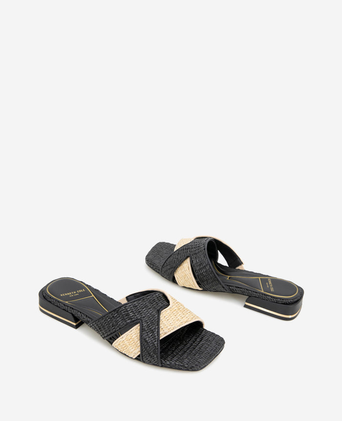 Issa Raffia Two Tone Sandal