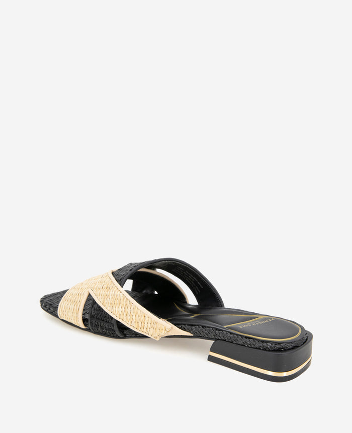 Issa Raffia Two Tone Sandal