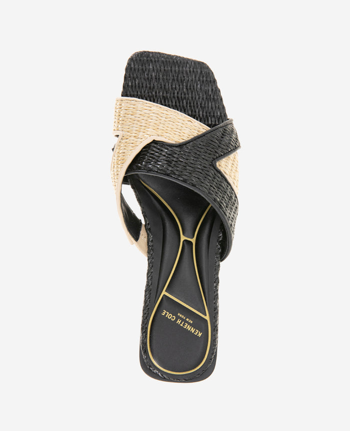 Issa Raffia Two Tone Sandal