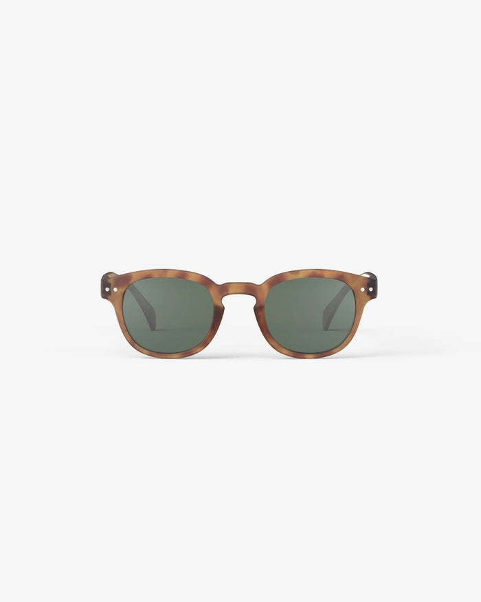 Izipizi Sunglasses #C - Soft Green Lenses - Havane