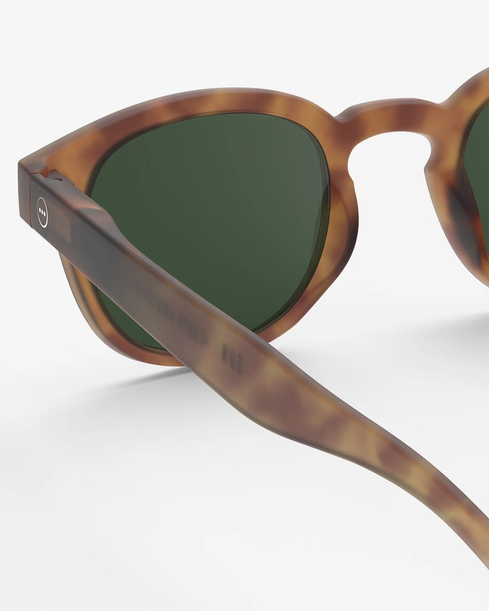 Izipizi Sunglasses #C - Soft Green Lenses - Havane
