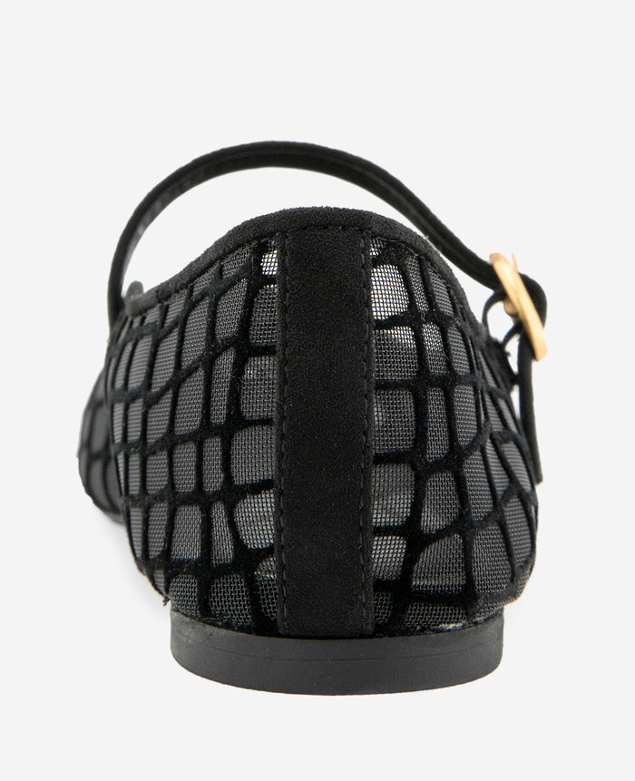 Jasper Croco Mesh Ballet Flat