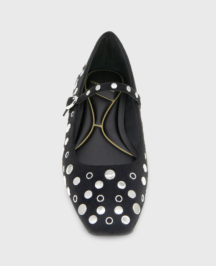 Jasper Suede Stud Ballet Flat