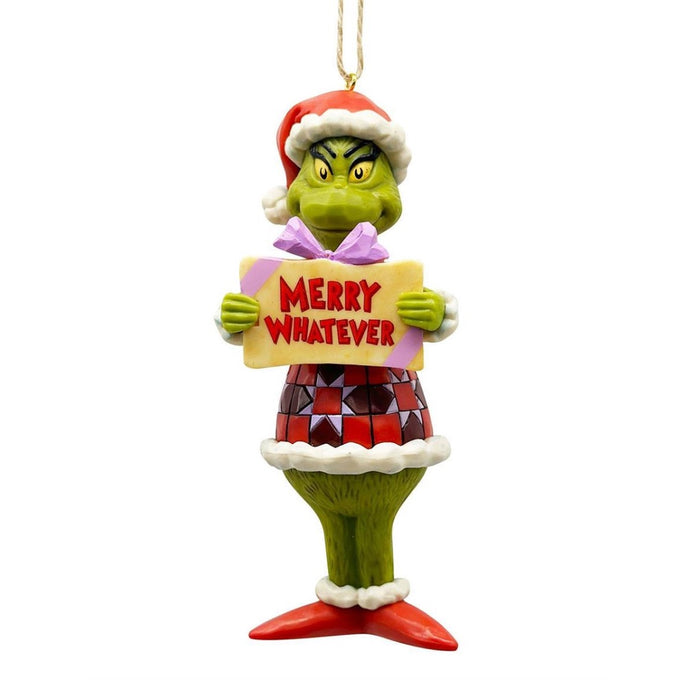 Jim Shore Grinch Merry Whatever PVC Ornament