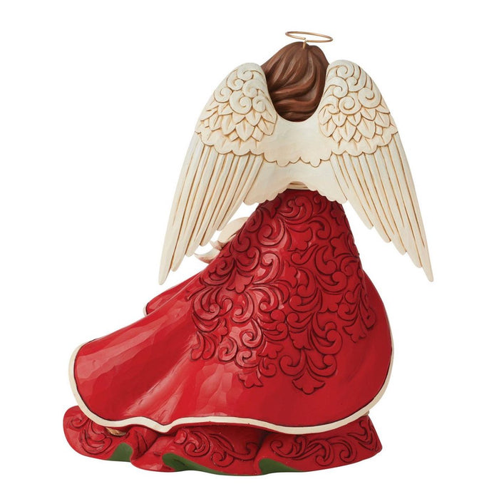 Jim Shore Red Christmas Angel Figurine