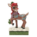 Jim Shore Rudolph With Knit Hat Figurine