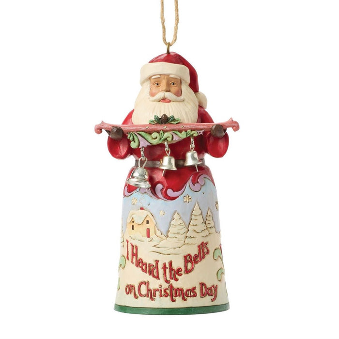 Jim Shore Santa I Heard The Bells Ornament