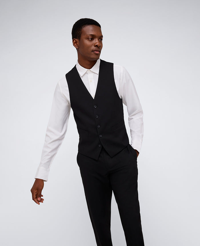 Kenneth Cole Reaction Ready Flex Slim-Fit Suit Separate Vest
